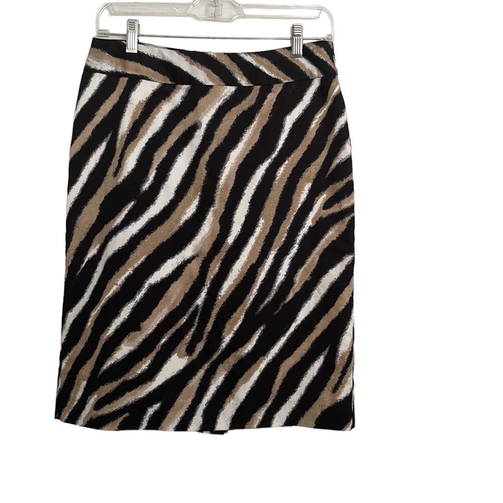 Talbots Animal Print Cotton Skirt